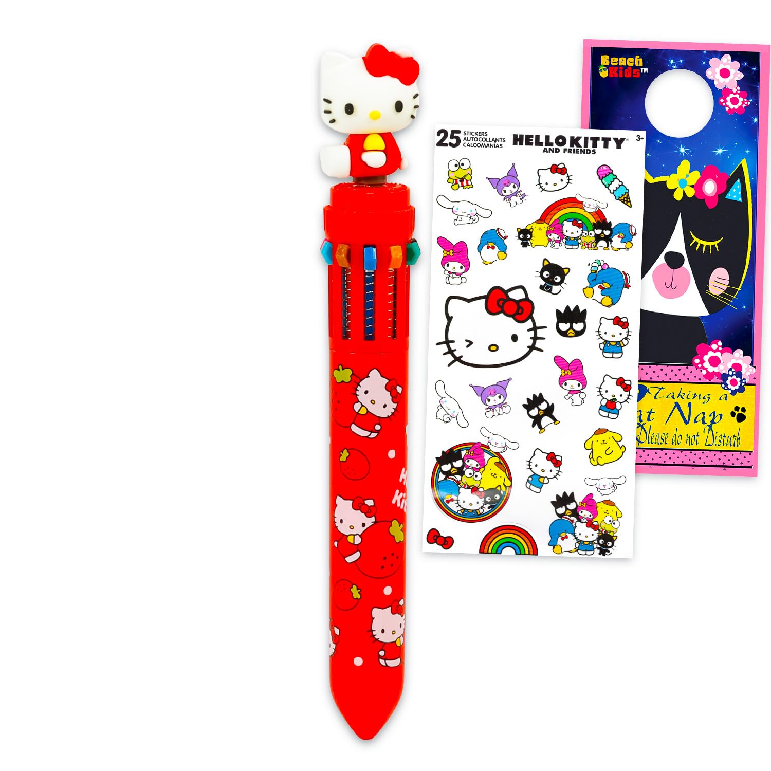 Amazon.co.jp: ハローキティ ペンセット - 10色ボールペン、フィギュア